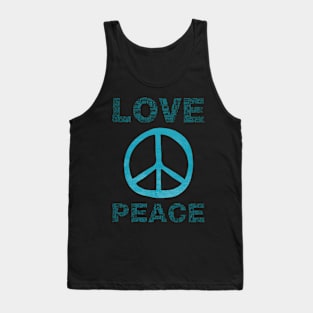 Love & Peace (blue) Tank Top